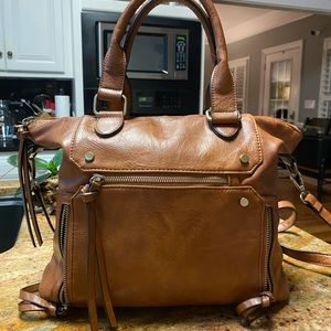 Altr’d State Leather Pocketbook/Satchel with Strap for Crossbody